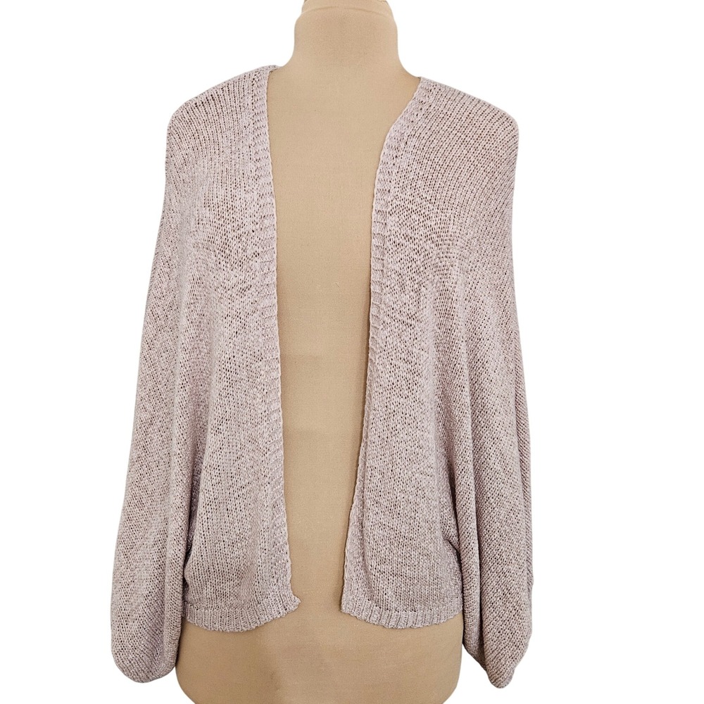 Anthropologie Knit Sweater Tahani Cardigan One Size Lilac Balloon‎ Sleeve